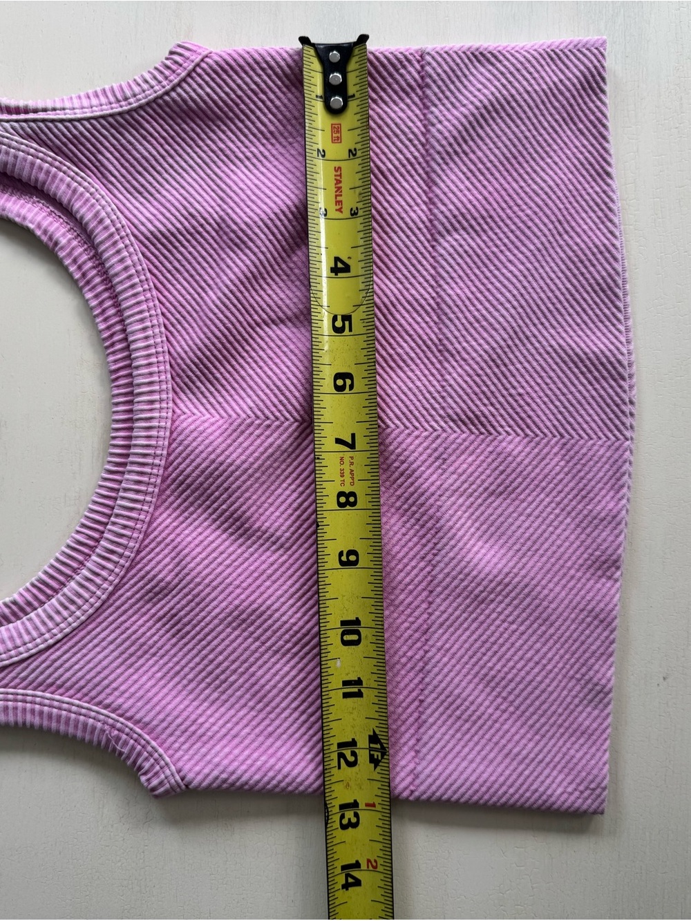 Pink Ribbed Tank Top - Picture 4 of 5